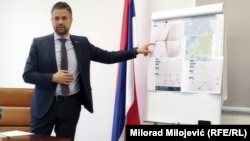 Srđan Amidžić, ministar financija i trezora BiH, na konferenciji za medije u Banjoj Luci, 10. 7. 2025.