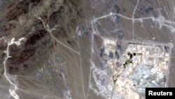 ურანის გამამადიდრებელი ობიექტი ნათანზში. სატელიტური ფოტო