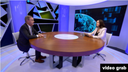 Девід О’Салліван, спецпредставник ЄС із санкцій під час інтерв'ю Радіо Свобода. Брюссель, Бельгія, 11 червня 2025 року