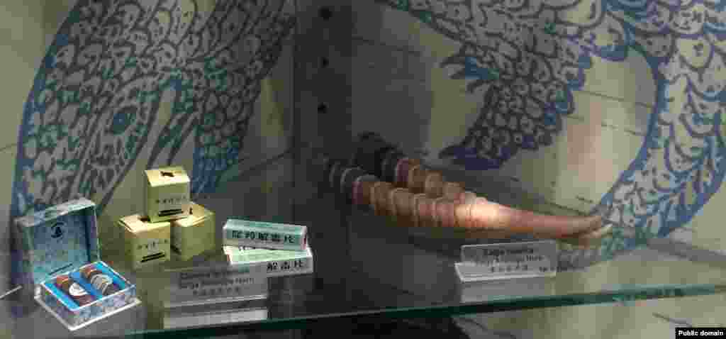 Гонконг билігі тәркілеген контрабандалық заттар. Киік мүйізінен жасалған "Деток" өнімі Қытайда кең танымал. 2018 жылы Сингапурде тұратын қытайлар арасында жүргізілген сауалнама қорытындысына қарағанда, азаматтардың 13 проценті киік өнімдері бар дәрі-дәрмекті тұтынатынын айтқан.