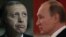 Turkish President Recep Tayyip Erdogan (left) and Russian President Vladimir Putin