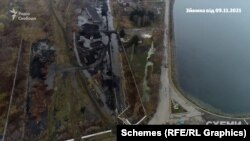 9 листопада знімальна група піднімає дрон над Бурштинською станцією ще раз