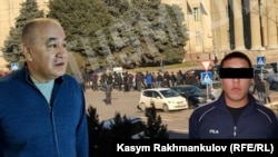 Өмүрбек Текебаев  жана Ыбыш Эшпаев. Коллаж.