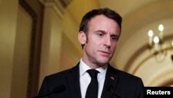 За словами президента Франції, майбутню архітектуру безпеки він обговорював під час недавнього візиту до США із президентом Джо Байденом