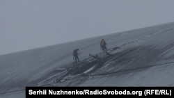 Наступствы ўдару расейскага дрона ў дах над аварыйным блёкам Чарнобыльскай АЭС, 14 лютага 2025