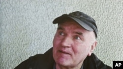 Ratko Mladic in a photo taken after his arrest on May 26 and provided by Belgrade's "Politika" newspaper 