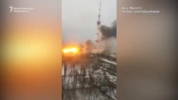 Kyiv TV Tower Hit By Deadly Russian Air Strike