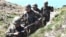 Армянские военнослужащие на границе с Азербайджаном 