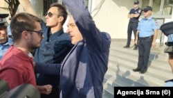 Milan Miličević po izlasku iz suda u Banjaluci, 11. juni 2025.