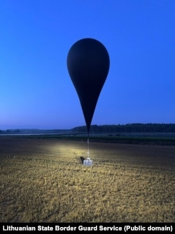 Литовські прикордонники фіксують і перехоплюють повітряні кулі з Білорусі