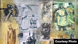 Сүрөтчү Ю.Шыгаевдин 1916-жылкы көтөрүлүш тууралуу түрмөгүнөн. 12.2.2016.