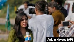 اسلام اباد کې یوه خبره د لاریون رپوټولو پر مهال: ۲۰۲۰، ۱۱ سېپټېمبر