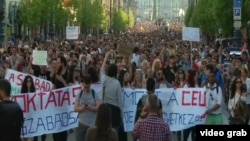 Protest studenata u Budimpešti, 2. aprila