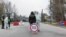  UKRAINE — Сoronavirus Quarantine Checkpoint at the entrance to the city of Uman. Uman,April 10, 2020