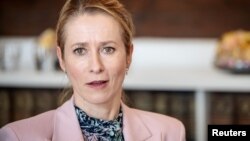 Șefa politicii externe și de securitate UE, Kaja Kallas, văzută aici într-o apariție la „Summitul Democrației” la Copenhaga pe 13 mai, este o forță motrice în spatele sancțiunilor anti-Rusia ale UE 