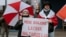 Lithuania — Belarusians in Vilnius protest against hybrid provocations near the Belarusian embassy, Vilnius, 7Dec2025