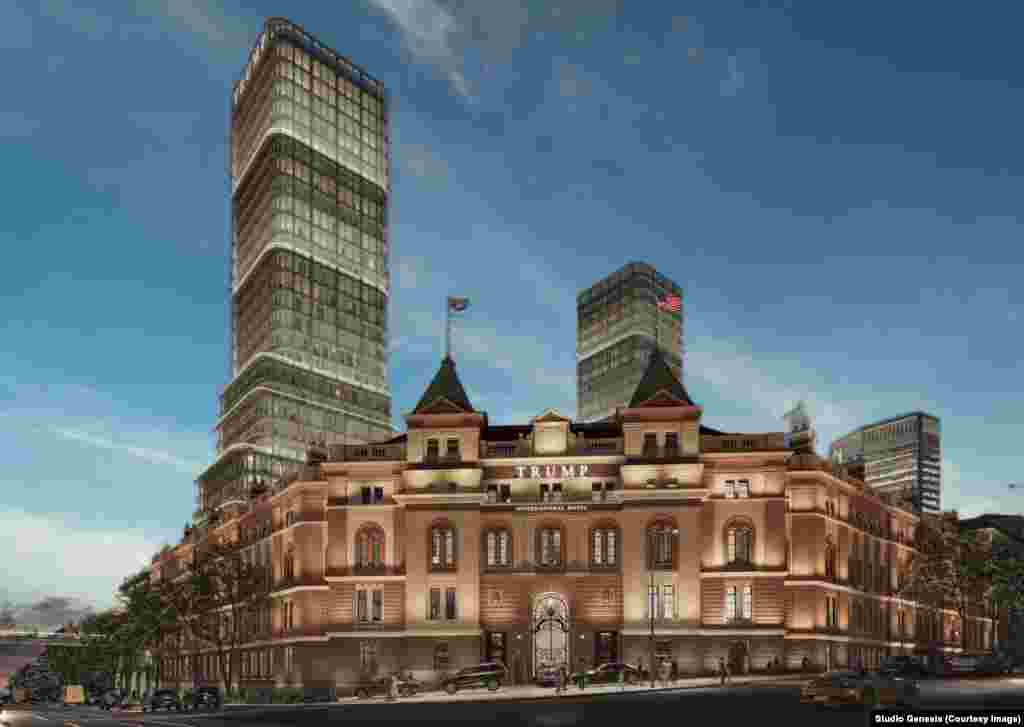 Проект включает роскошный отель и апартаменты, а также музей и мемориал погибшим в результате бомбардировок НАТО