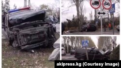 Автокырсык болгон жерден тартылган сүрөттөр. Чыңгыз Айтматов проспекти.