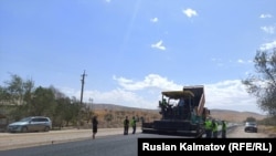 Ош-Бишкек жолундагы реконструкциялоо иштери. Июль 2020-жыл.