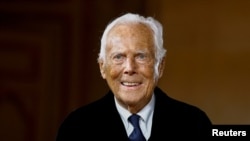 Италиялык дизайнер Жоржио Армани.