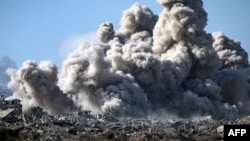 Удар Израиля по целям на севере сектора Газа, 21 ноября 2023 года