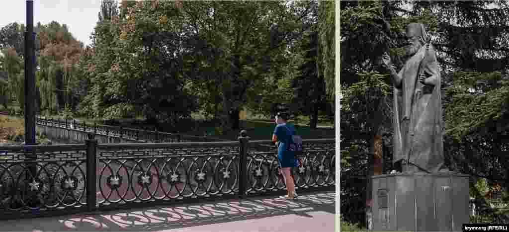 На місці пам'ятника Пушкіну стоїть пам'ятник святителю Луці, хірургу Войно-Ясенецькому. Пам'ятник Пушкіну переміщений до перетину вулиць Пушкіна і Горького