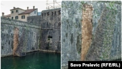 Novca ima, ali da nema volje da se ulaže u zaštitu i sanaciju kotorskih bedema: Patricia Pobrić, aktivistkinja (na slici: postepeno urušavanje starih zidina Kotora)