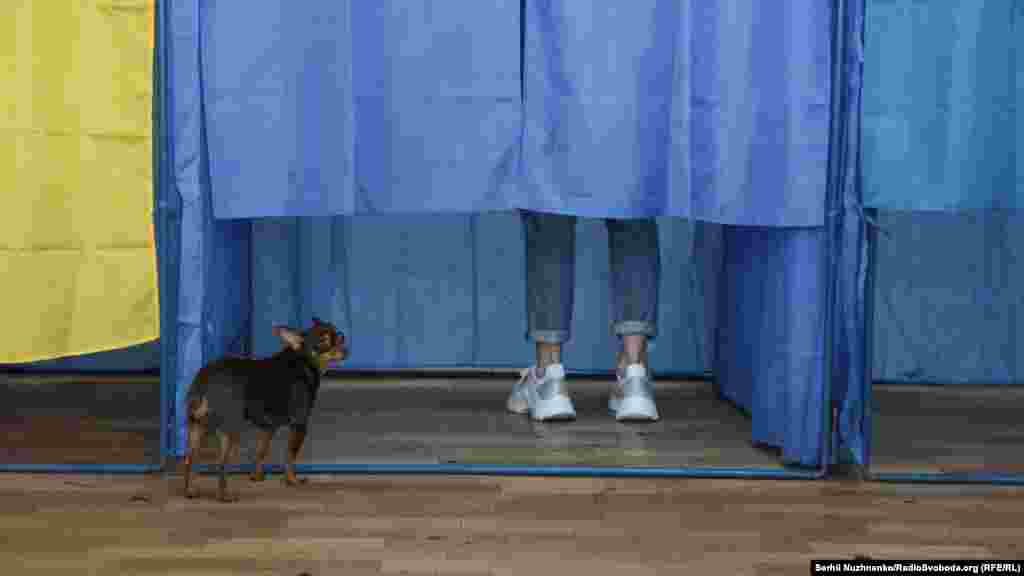 Избирательный участок в Киеве.