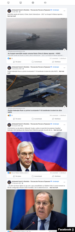 Ambasada Rusiei a preluat articole de pe blogul Georgianei Arsene.