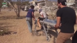 Aftermath Of School Bombing In Idlib, Syria