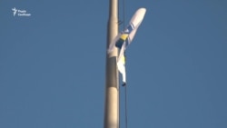 Прапор ВМС встановили в центрі Запоріжжя – відео