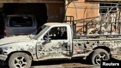 Një veturë e dëmtuar gjatë operacionit izraelit në Beit Xhin të Sirisë, 28 nëntor.