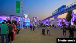 Illýustrasiýa suraty. Aşgabadyň Olimpiýa şäherjiginden bir görnüş.