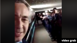 Скриншот видео, распространенного в Сети.  