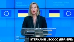 Верховний представник ЄС із закордонних справ Федеріка Моґеріні. Брюссель, 17 грудня 2018 року