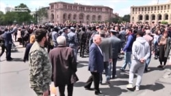 Armenian Protesters Detained At Yerevan's Central Square