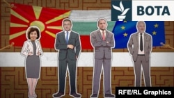 Krerët shtetërorë të Maqedonisë së Veriut dhe Bullgarisë. Fotografi ilustruese. 