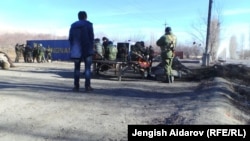 Приграничное село Ак-Сай. 18 января 2014 года. Иллюстративное фото.