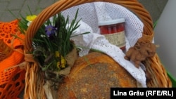 Coș pascal la Piața Eco Local din Chișinău