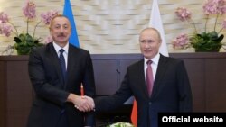 Ռուսաստանի և Ադրբեջանի նախագահներ Վլադիմիր Պուտին և Իլհամ Ալիև, արխիվ