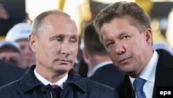 Президент Росії Володимир Путін, голова «Газпрому» Олексій Міллер