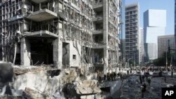 ირანული რაკეტით დარტყმის რაიონი ისრაელის ქალაქ რამათ-განში. 2025 წლის 19 ივნისი