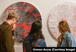 Planurile care arată demolările din cartierul Uranus și construcțiile noi suprapuse peste cele vechi.