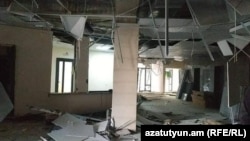 Արցախ - Ադրբեջանական զինուժի հարվածների հետևանքները Ստեփանակերտի ծննդատանը, 28-ը հոկտեմբերի, 2020թ.