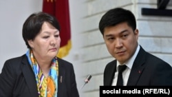 Догдургүл Кендирбаева менен Бактияр Орозов.