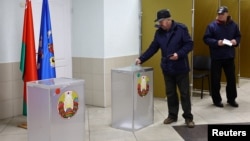 Избирательный участок в Минске,  26 января 2025 г.