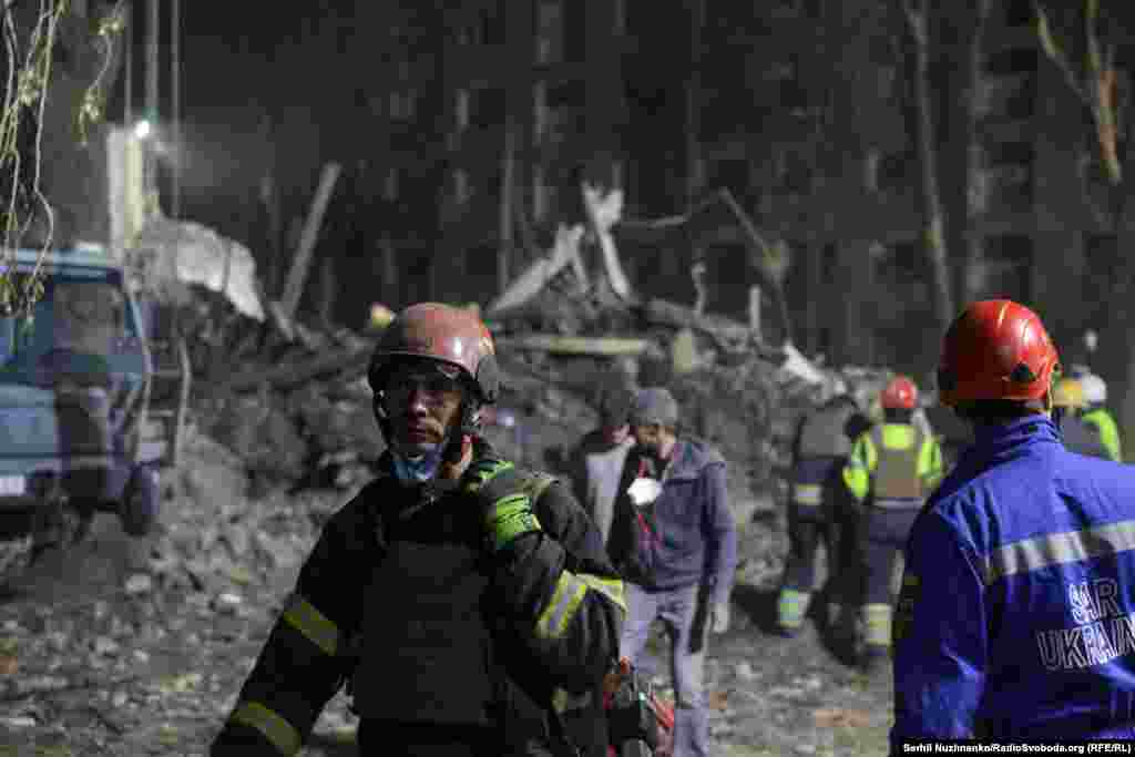 Ukraine's military said more than 210 missiles and drones were launched in the overnight assault on April 24, including ballistic missiles and cruise missiles launched by heavy bombers and Black Sea naval ships.