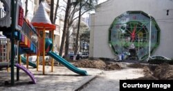 Сквер Нанта в Тбилиси, реставрация которого началась в апреле 2025 года