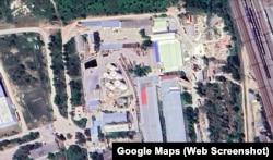 Нефтебаза TES в Симферополе на улице Монтажной, 33. Скриншот спутниковой карты Google