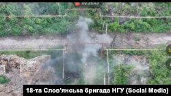 Робота бійців 18-ї Слов'янської бригади НГУ в Часовому Яру